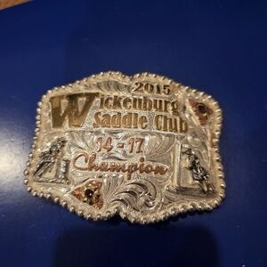 2015 Wickenburg Saddle Club 14-17 Champion Rodeo Trophy Belt Buckle